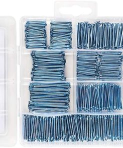 Coceca Hardware Nail Assortment Kit 600pcs, Galvanized Nails for Hanging Pictures, 7 Size Assortment