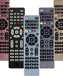 GE Universal Remote Control for Samsung, Vizio, LG, Sony, Sharp, Roku, Apple TV, RCA, Panasonic, Smart TVs, Streaming Players, Blu-ray, DVD, 4-Device, Silver, 33709