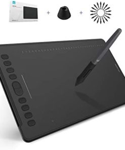 HUION Inspiroy H1161 Graphics Drawing Tablet Android Support with Battery-Free Stylus 8192 Pressure Sensitivity Tilt Touch Bar 10 Press Keys for Art Animation Beginner-11inch