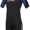 Lemorecn Wetsuits Adult's Premium Neoprene Diving Suit 3mm Shorty Jumpsuit