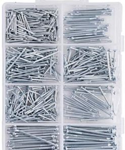 Qualihome Hardware Nail Assortment Kit, Includes Finish, Wire, Common, Brad and Picture Hanging Nails