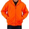 Trailcrest Safety Blaze Orange/Camo Double Fleece Full Zip Hoodie