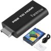 Video AV Adapter for Sony Playstation 2 PS2 to HDMI Converter w/ 3.5mm Audio Output, for HDTV HDMI Monitor by Farenow