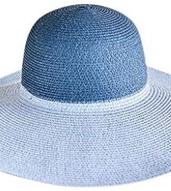 XBKPLO Sun Hats for Women Floppy Wide Brim Visor Straw Cap Summer Beach Travel Foldable UPF 50+ Fashion Ladies Wild Accessories