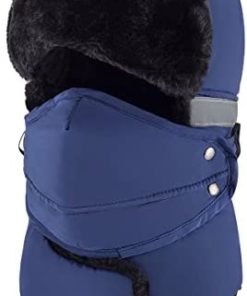 mysuntown Winter Hat with Cloth Mask for Men and Women,Windproof Warm Hat & Trapper Ushanka Hat for Outdoor Skiing Sport